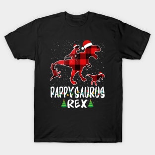 Pappy T Rex Matching Family Christmas Dinosaur Shirt T-Shirt